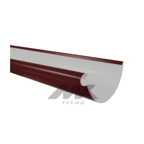 Желоб полукруглый 2м D120/90 RAL 3005, ГЛЯНЕЦ