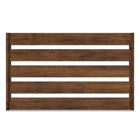 Забор Ранчо XPS 250, Темный дуб