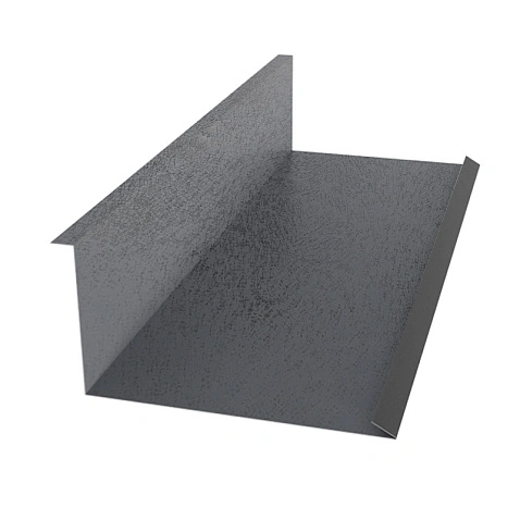 Планка примыкания нижняя 122*250, КВАРЦ, RAL 7024, 2м.п.