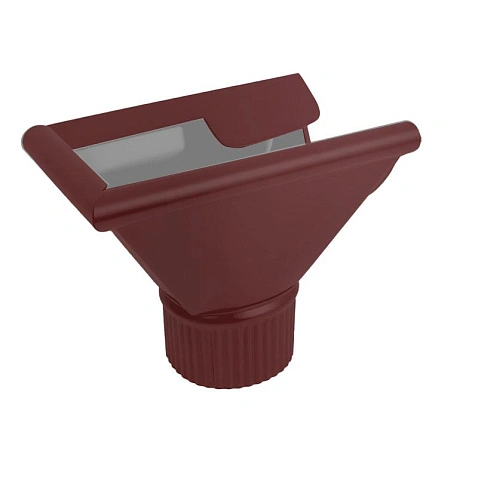 Воронка-заглушка левая D120/90 RAL 3005, ГЛЯНЕЦ