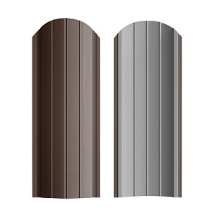 Штакетник Рубин СТАНДАРТ RAL8017, ГЛЯНЕЦ, односторонний