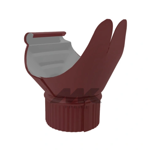 Воронка желоба D120/90 RAL 3005, ГЛЯНЕЦ