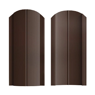 Штакетник Европланка СТАНДАРТ RAL8017, ГЛЯНЕЦ, двусторонний