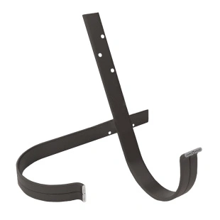 Кронштейн желоба длинный PRO, RAL 8019, D125x90