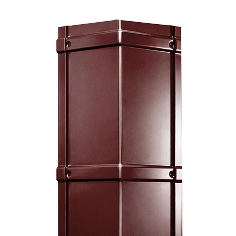 Конек домовидный штампованный, ГЛЯНЕЦ, RAL 3005 (2,0 м)