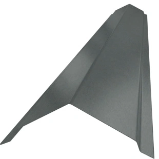 Конек домовидный плоский, МАТ, RAL 7016 (2,0 м)