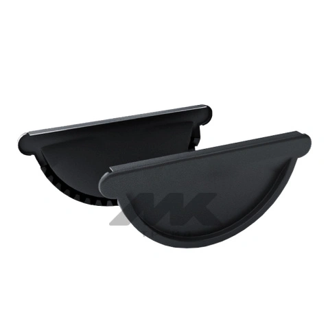 Заглушка желоба PRO, RAL 9005, D125x90