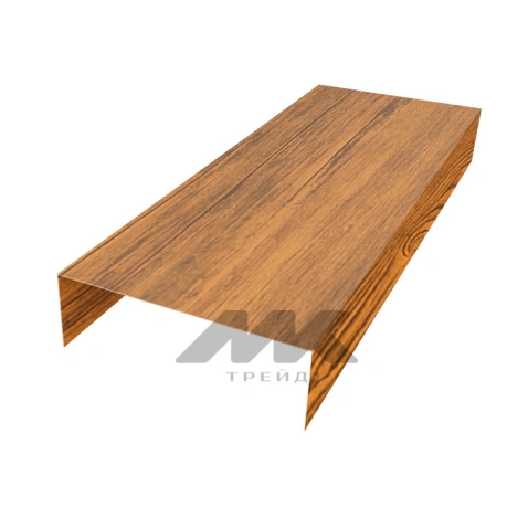 П-планка 20*20*20, Золотой дуб, 2м.п.