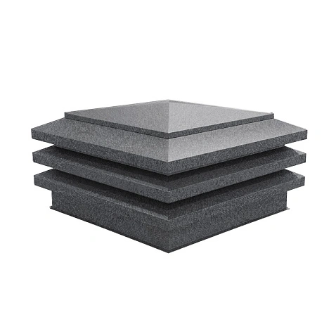 Колпак кровельный М-2 (Жалюзийный), КВАРЦ, RAL 7024