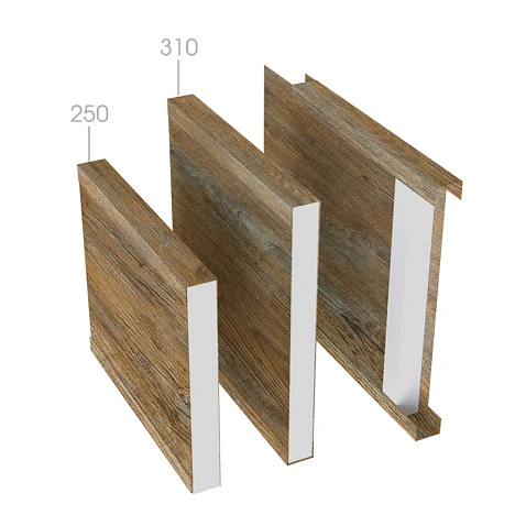 Забор Ранчо XPS 310, Античный дуб золотой