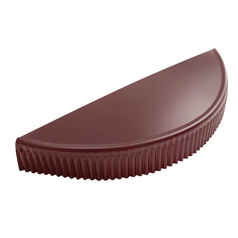 Заглушка конька полукруглого плоская, RAL 3005, ГЛЯНЕЦ