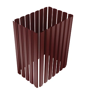 Панель модульной обшивки RAL 3005, ГЛЯНЕЦ, 2,5 м.п.