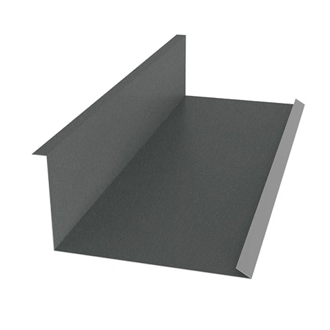 Планка примыкания нижняя 122*250, МАТ, RAL 7016, 2м.п.