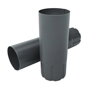 Труба круглая PRO, RAL 7016, D125x90, 3 м.