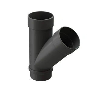 Тройник Docke Lux D100, пластиковый RAL 7024