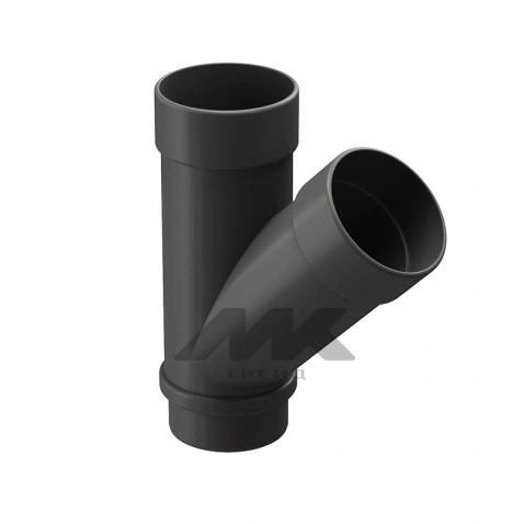 Тройник Docke Lux D100, пластиковый RAL 7024