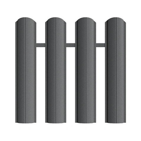 Штакетник Европланка ПРЕМИУМ RAL7016, МАТ, двусторонний