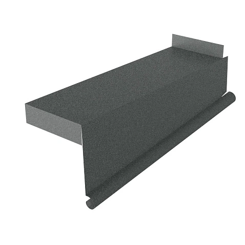 Планка торцевая сегментная правая, ExtraMatt, RAL 7016