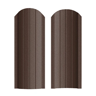 Штакетник Рубин ПРЕМИУМ RAL8017, МАТ, двусторонний