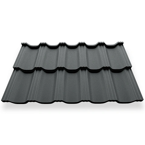 Металлочерепица ГЕРМАНО, МАТ, RAL 7016, 0,45 мм, модуль