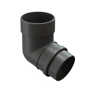 Колено D100 72° Docke Lux, пластиковое RAL 7024