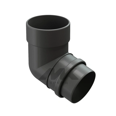 Колено D100 72° Docke Lux, пластиковое RAL 7024