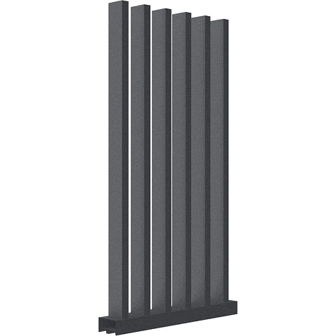 Забор Форпост AL, 100x40мм, зазор 100мм, срез 90°, RAL 7024 МУАР