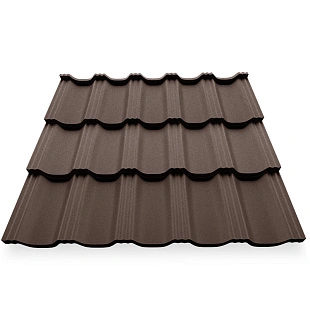 Металлочерепица ГЕРМАНО, МАТ, RAL 8017, 0,5 мм, листовая