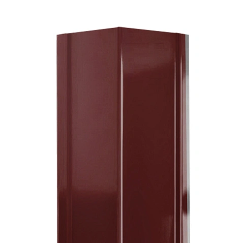 Конек домовидный плоский, ГЛЯНЕЦ, RAL 3005 (2,0 м)
