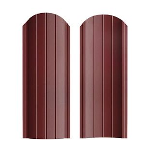 Штакетник Рубин СТАНДАРТ RAL3005, ГЛЯНЕЦ, двусторонний