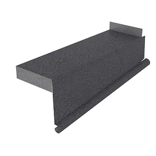 Планка торцевая сегментная правая, КВАРЦ, RAL 7024