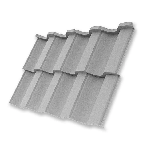 Металлочерепица НОРДО, ExtraMatt, RAL 7004, 0,5 мм, модуль