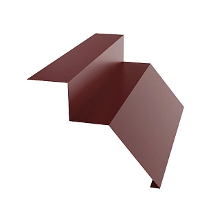 Планка карнизная М-образная, ГЛЯНЕЦ, RAL 3005, 2м.п.