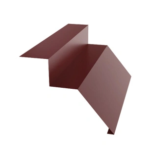 Планка карнизная М-образная, ГЛЯНЕЦ, RAL 3005, 2м.п.