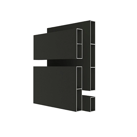 Забор Ранчо AL  Cubo 120, RAL 9005 МУАР