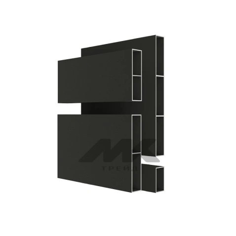 Забор Ранчо AL  Cubo 40, RAL 9005 МУАР