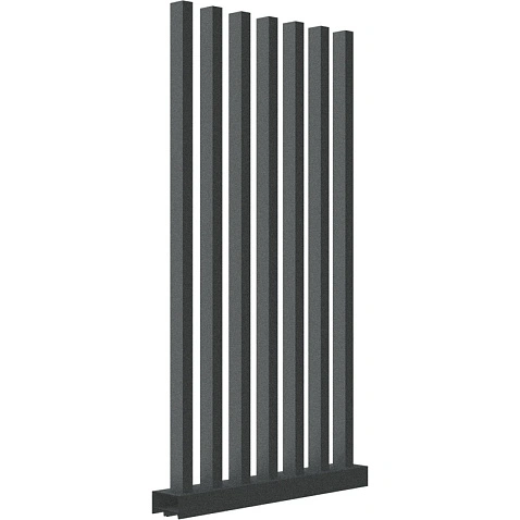 Забор Форпост AL, 60x40 мм, зазор 80мм, срез 90°, RAL 7016 МУАР