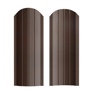 Штакетник Рубин СТАНДАРТ RAL 8017, ГЛЯНЕЦ, двусторонний