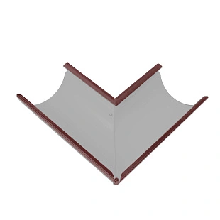 Угол желоба наружный 90гр. D120/90 RAL 3005, ГЛЯНЕЦ