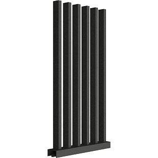 Забор Форпост AL, 80x40мм, зазор 100мм, срез 90°, RAL 9005 МУАР