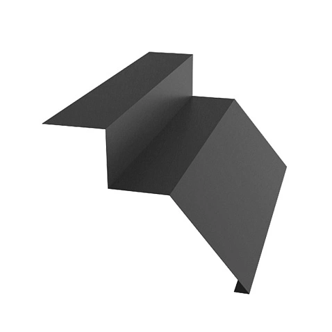 Планка карнизная М-образная,  A-Matt, RAL 9005, 2м.п.