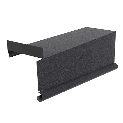 Планка торцевая сегментная левая, КВАРЦ, RAL 7024