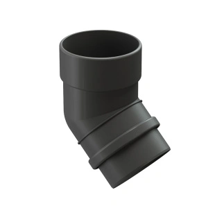 Колено D100  45° Docke Lux, пластиковое RAL 7024