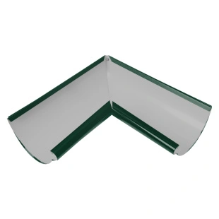 Угол желоба внутренний 90гр. D120/90 RAL 6005, ГЛЯНЕЦ