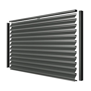 Забор-жалюзи ULTRA (в разборе), МАТ, RAL7016