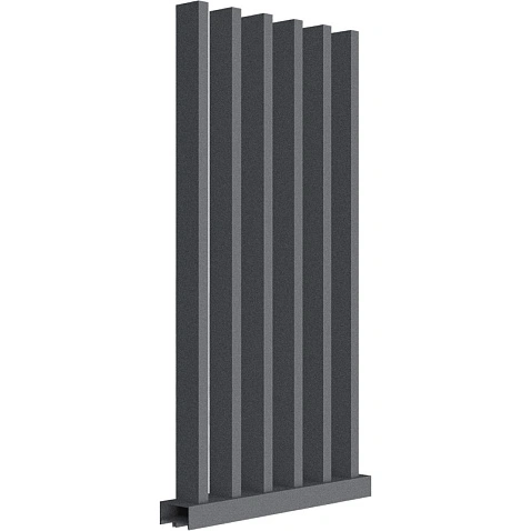 Забор Форпост AL, 100x40мм, зазор 100мм, срез 90°, RAL 7024 МУАР