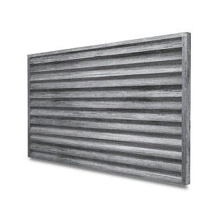 Забор-жалюзи ROUND (секция в сборе), PRINTECH, Античный дуб светло-серый