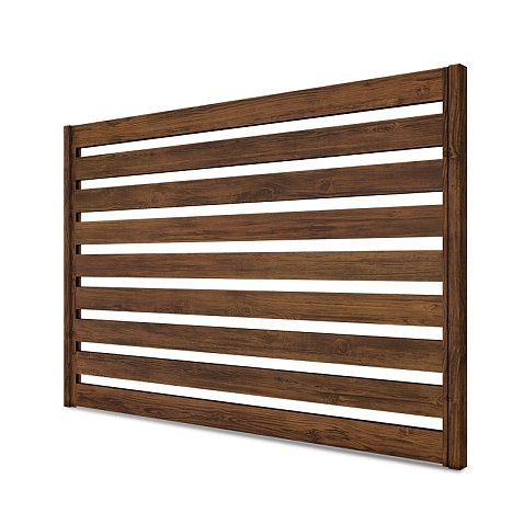 Забор Ранчо Classic 120, Темный дуб