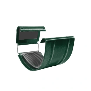 Соединитель желоба D120/90 RAL 6005, ГЛЯНЕЦ