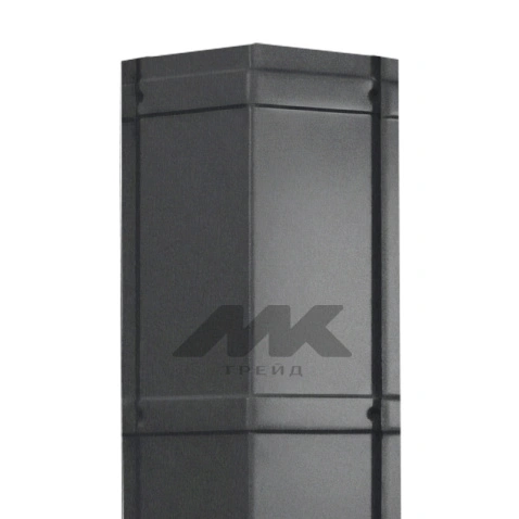 Конек домовидный штампованный, ExtraMatt, RAL 7021 (2,0 м)